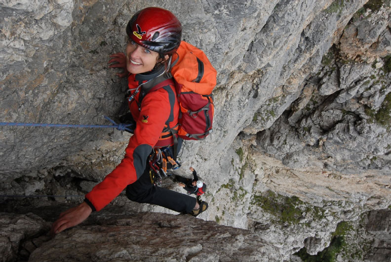 Fixed rope route Alta Pusteria